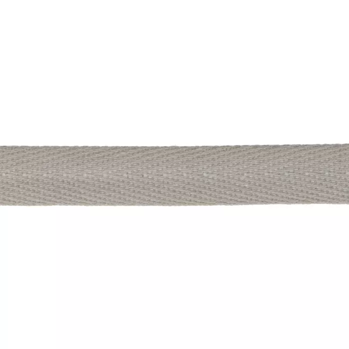 Taśma bawełniana jodełka 10mm kolor szary jasny 50mb