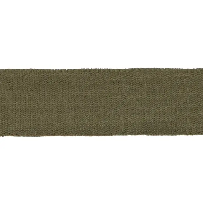 Taśma bawełniana 30mm płócienna kolor zielony khaki 50mb