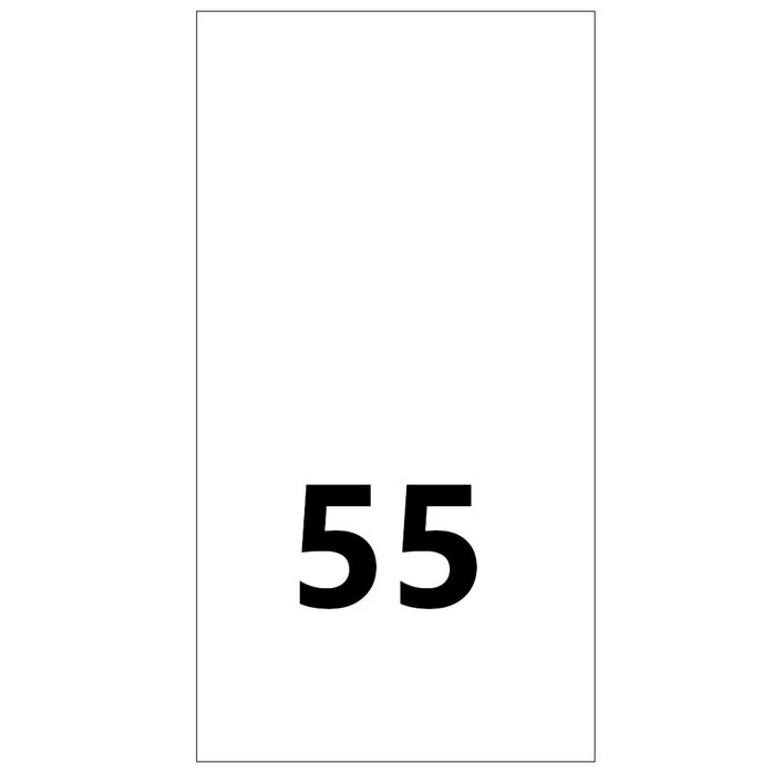 Wszywki rozmiarowe 55