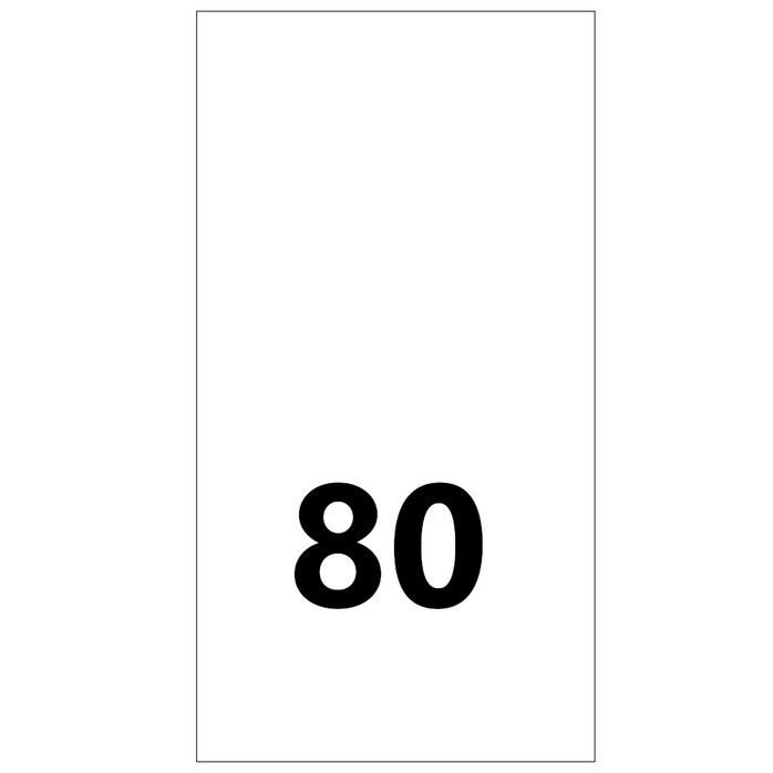 Wszywki rozmiarowe 80