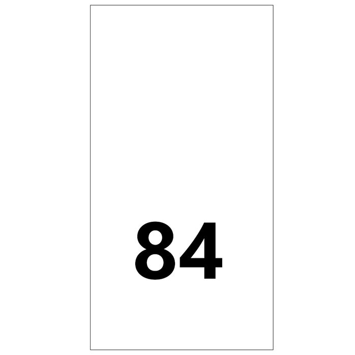 Wszywki rozmiarowe 84