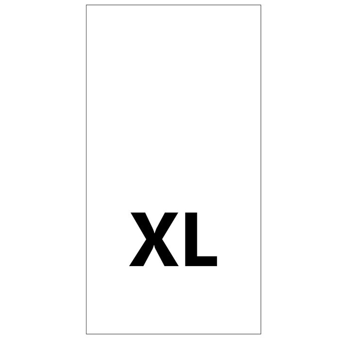 Wszywki rozmiarowe XL
