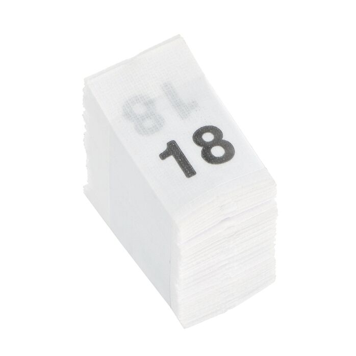 Wszywki rozmiarowe 18