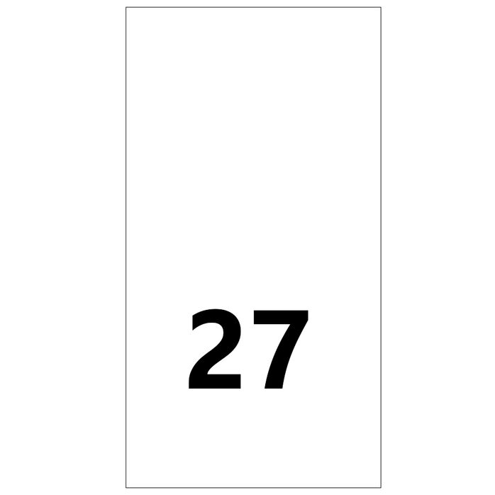 Wszywki rozmiarowe 27