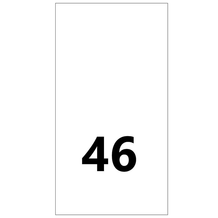 Wszywki rozmiarowe 46