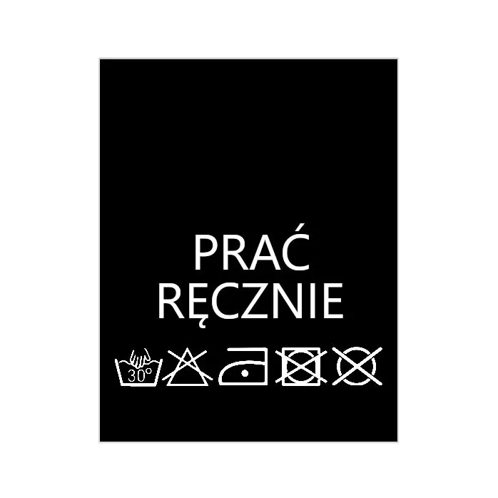 Wszywki przepis prania Prać ręcznie 30°