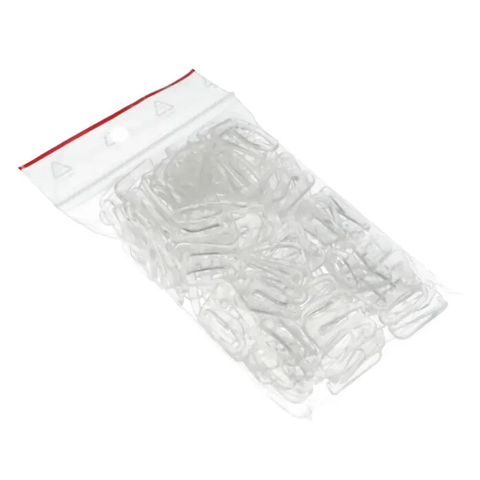 Zaczepy do ramiączek 13mm bezbarwne – 100 szt.