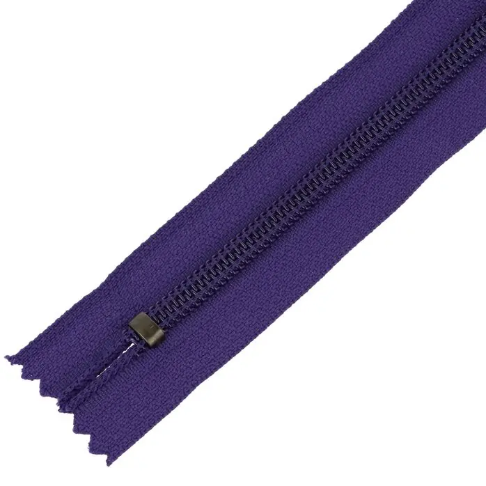 Zamek błyskawiczny #5 nierozdzielczy 12cm kolor fioletowy