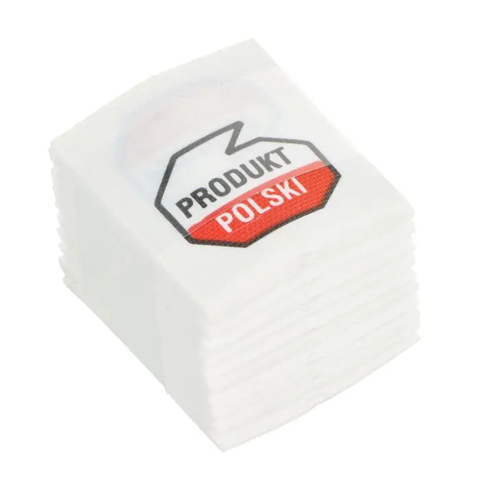 Wszywki surowcowo-ostrzegawcze PRODUKT POLSKI 20 x 22mm