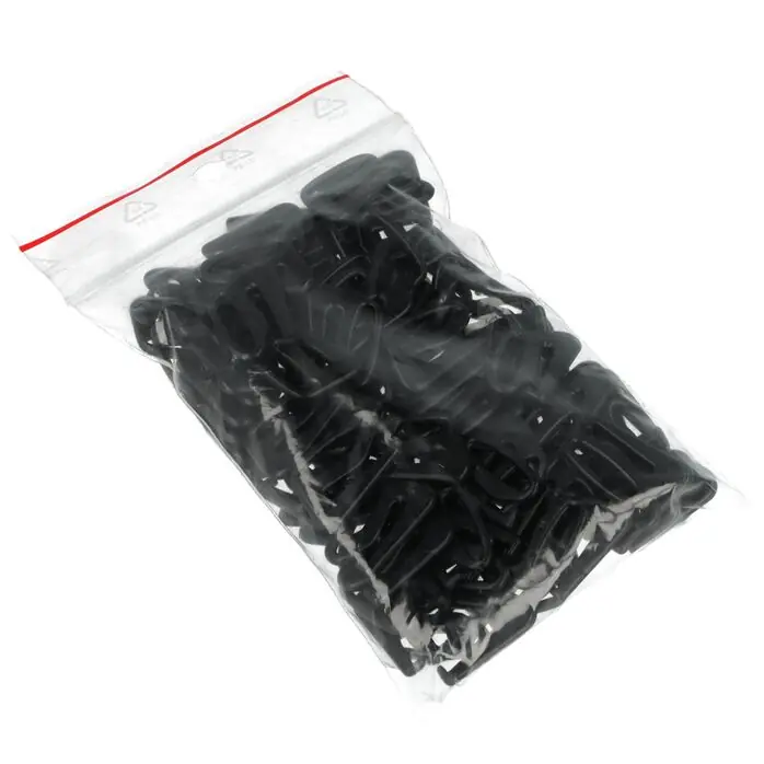 Zaczepy do ramiączek 13mm czarne – 100 szt.
