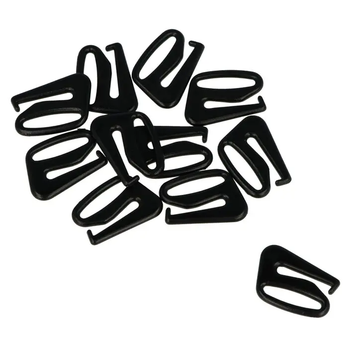 Zaczepy do ramiączek 13mm czarne – 100 szt.