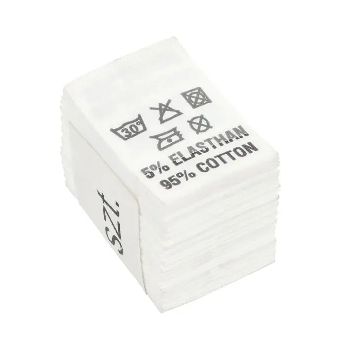 Wszywki surowcowo-ostrzegawcze 5% ELASTHAN 95% COTTON 30° B-So 054