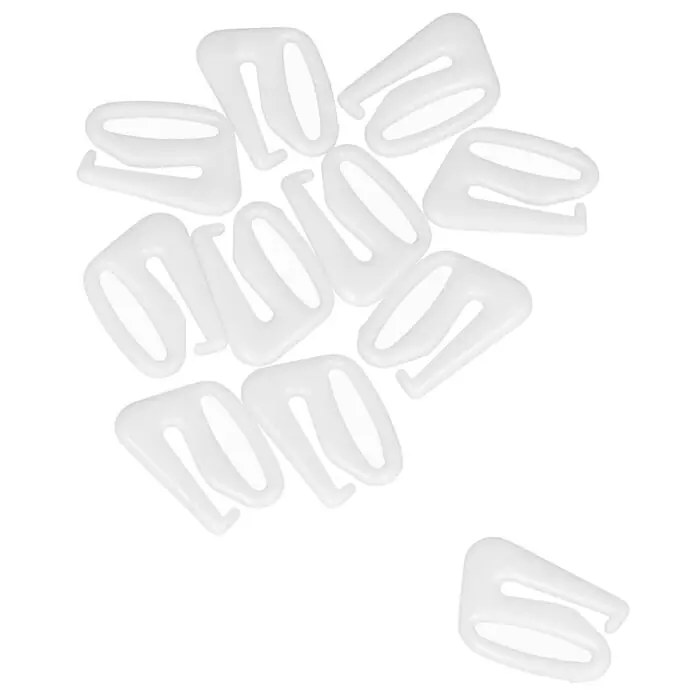 Zaczepy do ramiączek 13mm białe – 100 szt.