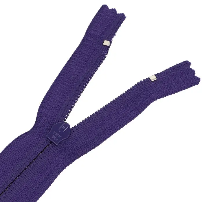 Zamek błyskawiczny #5 nierozdzielczy 12cm kolor fioletowy