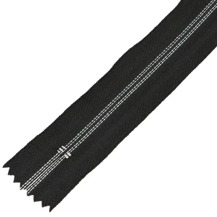 Zamek błyskawiczny #5 nierozdzielczy ozdobny 12cm kolor czarny