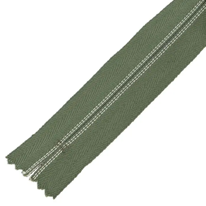 Zamek błyskawiczny #5 nierozdzielczy ozdobny 12cm kolor zielony khaki