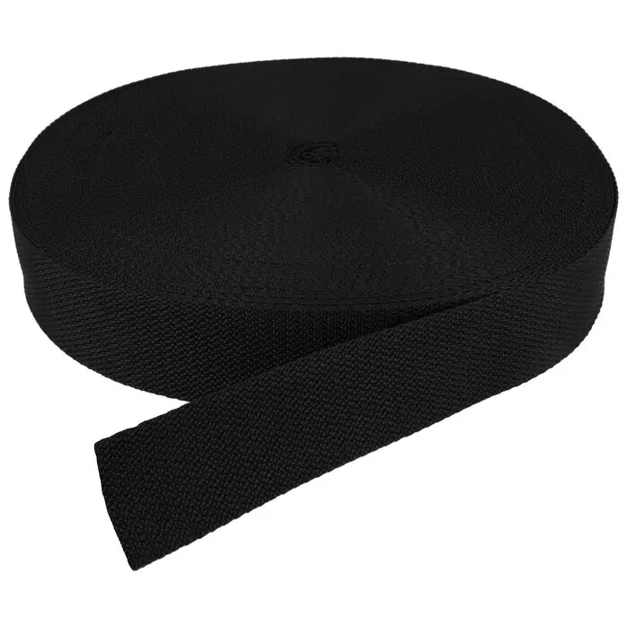 Taśma nośna 40mm polipropylenowa kolor czarny 50mb
