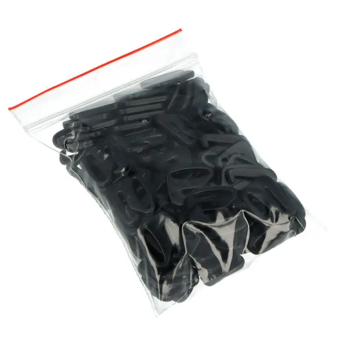 Zaczepy do ramiączek 11mm czarne – 100 szt.