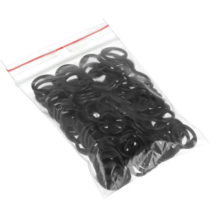 Kółka bieliźniane plastikowe 10 mm czarne do biustonoszy, ramiączek, strojów kąpielowych op.100 szt.