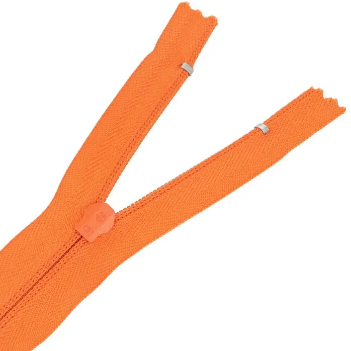 Zamek błyskawiczny #5 nierozdzielczy 14cm kolor pomarańczowy