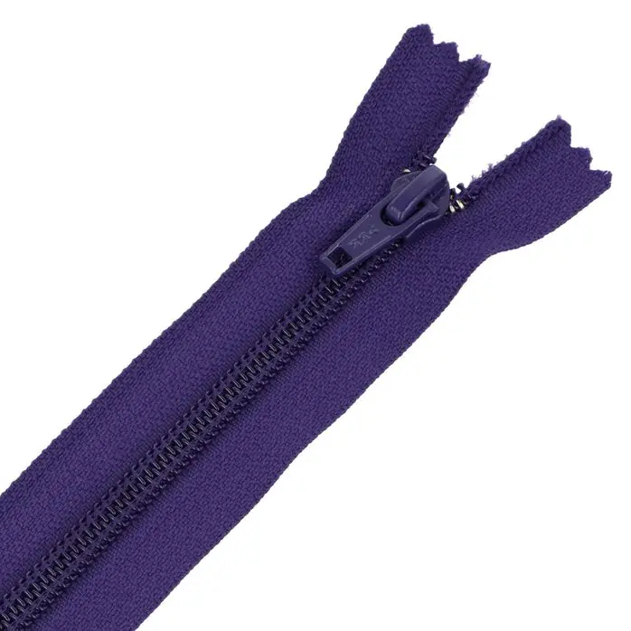 Zamek błyskawiczny #5 nierozdzielczy 12cm kolor fioletowy