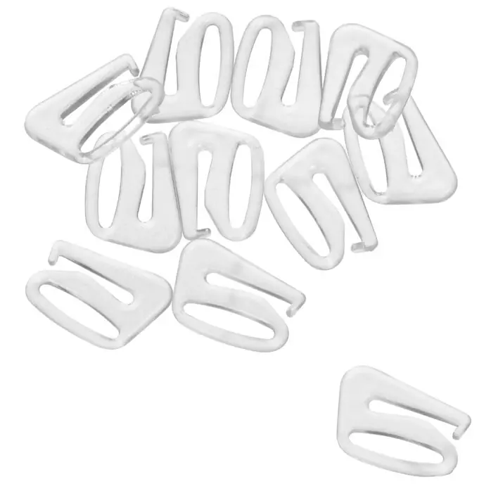 Zaczepy do ramiączek 13mm bezbarwne – 100 szt.