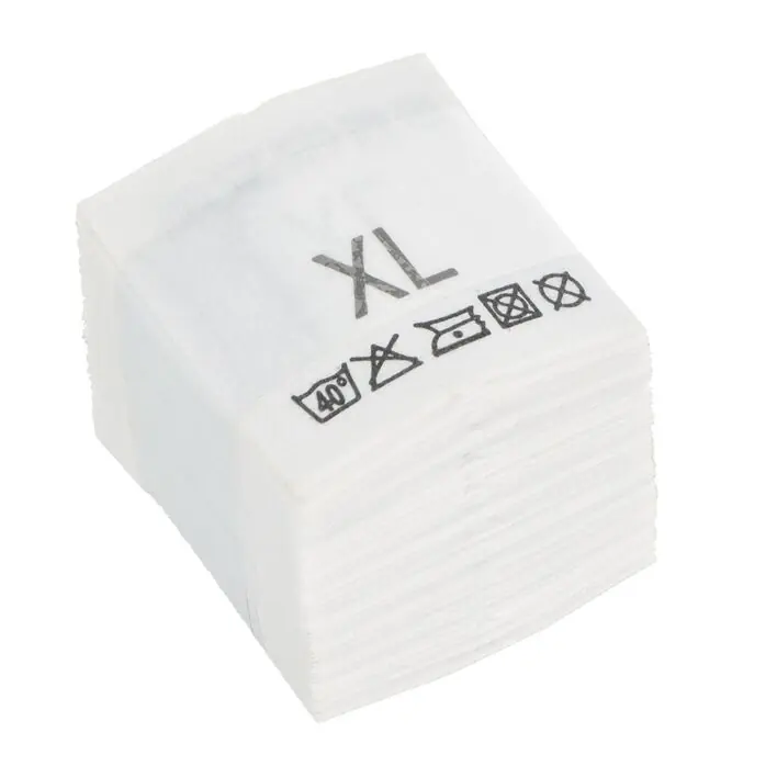 Wszywki przepis prania rozmiar XL Pranie 40° 20 x 22mm