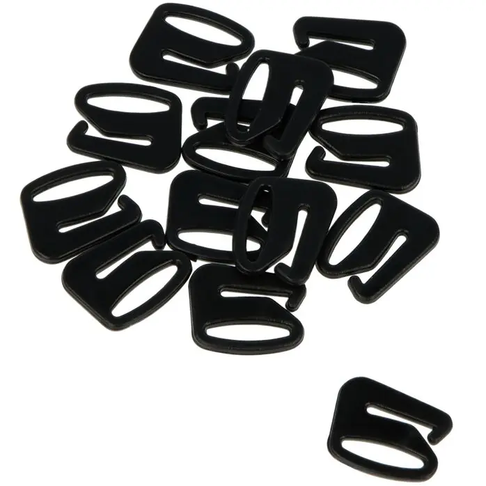 Zaczepy do ramiączek 11mm czarne – 100 szt.