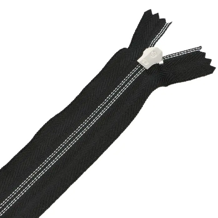 Zamek błyskawiczny #5 nierozdzielczy ozdobny 12cm kolor czarny