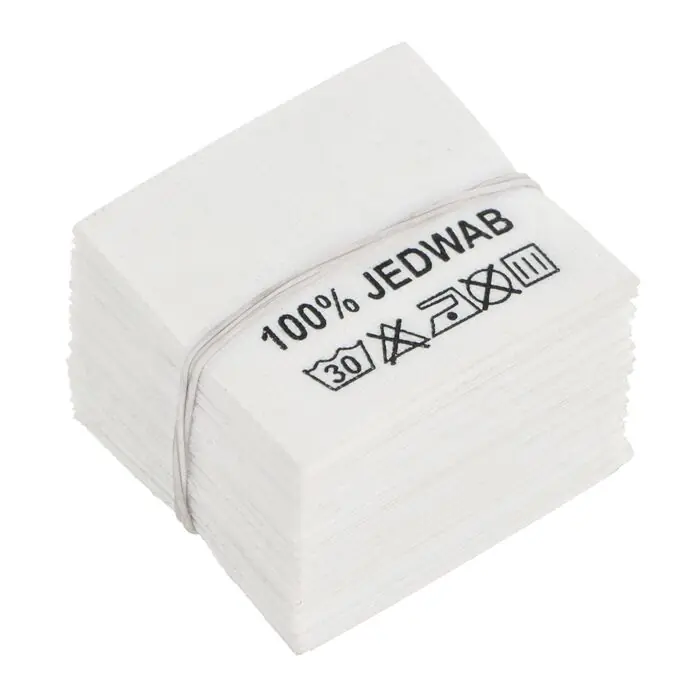 Wszywki surowcowo-ostrzegawcze 100% JEDWAB 30°