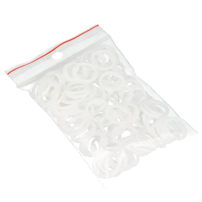 Kółka bieliźniane plastikowe 10 mm białe do biustonoszy, ramiączek, strojów kąpielowych op.100 szt.