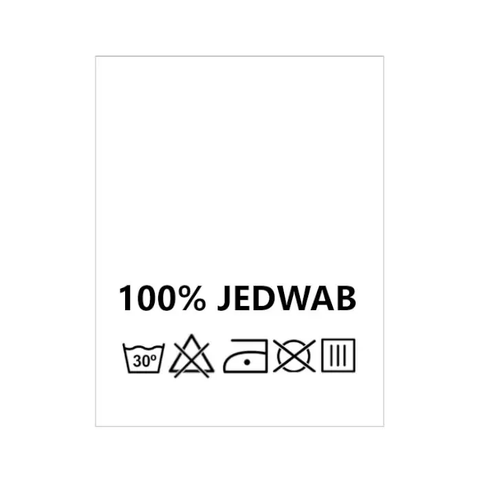 Wszywki surowcowo-ostrzegawcze 100% JEDWAB 30°