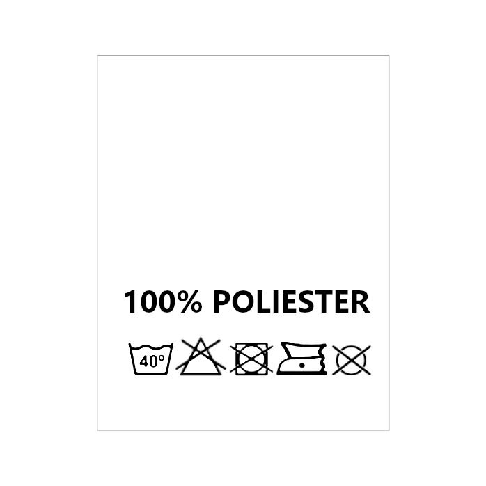 Wszywki surowcowo-ostrzegawcze 100% POLIESTER 40° 20 x 22mm