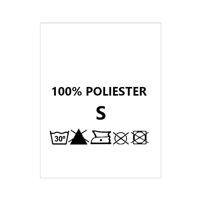 Wszywki surowcowo-ostrzegawcze rozmiar S 100% POLIESTER 30° B-So 148