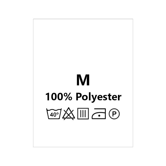 Wszywki surowcowo-ostrzegawcze rozmiar M 100% Polyester 40° duże