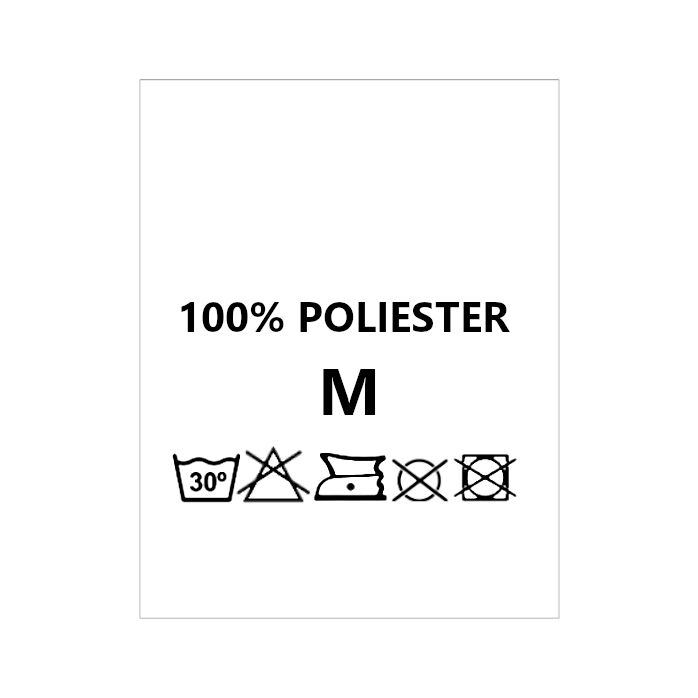 Wszywki surowcowo-ostrzegawcze rozmiar M 100% POLIESTER 30° B-So 149