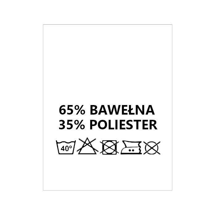 Wszywki surowcowo-ostrzegawcze 65% BAWEŁNA 35% POLIESTER 40° 20 x 22mm