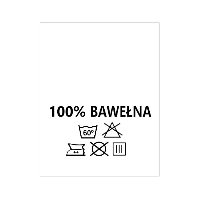 Wszywki surowcowo-ostrzegawcze 100% BAWEŁNA 60° 20 x 22mm