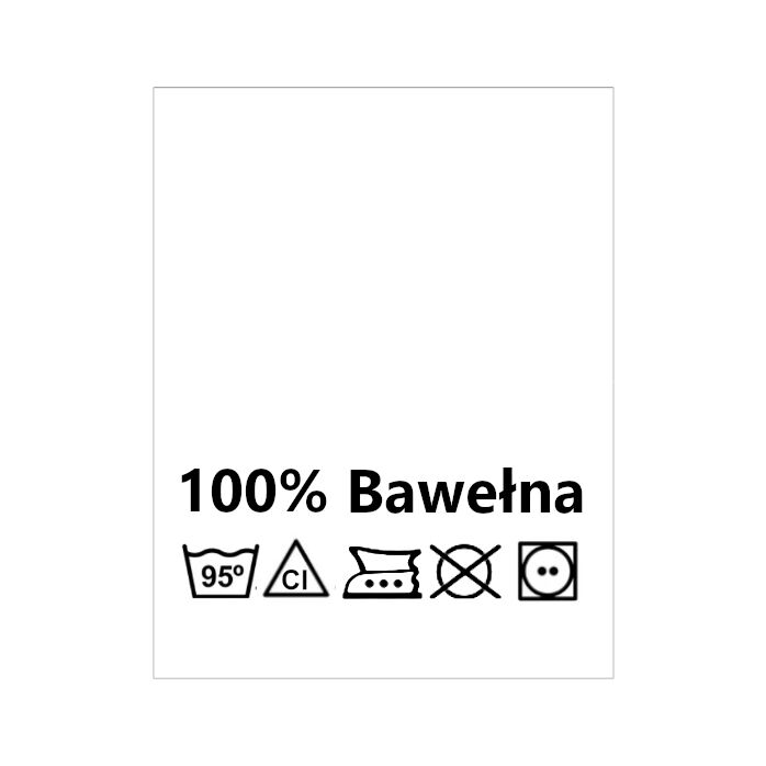 Wszywki surowcowo-ostrzegawcze 100% Bawełna 95° 20 x 22mm