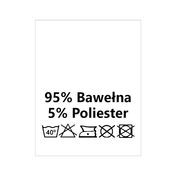 Wszywki surowcowo-ostrzegawcze 95% Bawełna 5% Poliester 40°