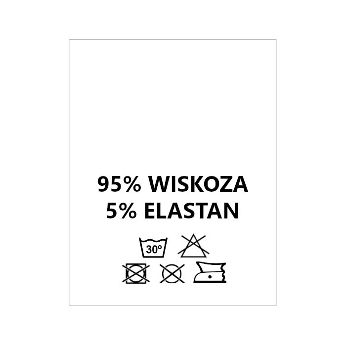 Wszywki surowcowo-ostrzegawcze 95% WISKOZA 5% ELASTAN 30° 20 x 28mm