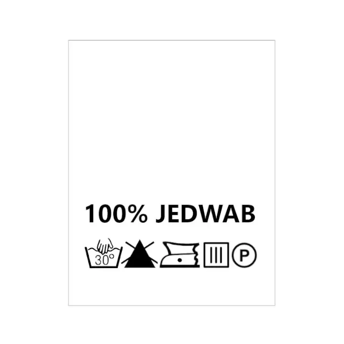 Wszywki surowcowo-ostrzegawcze 100% JEDWAB 30° prać ręcznie 20 x 22mm