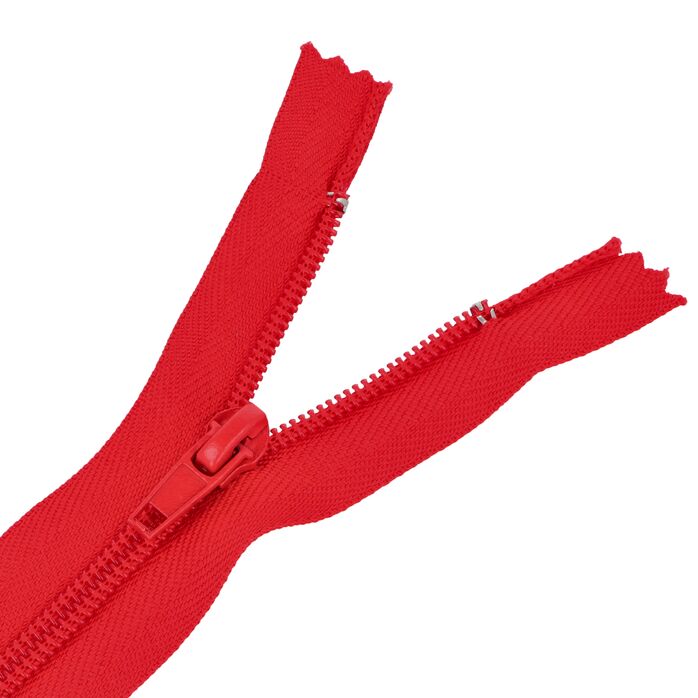 Zamek błyskawiczny #5 nierozdzielczy 14cm kolor czerwony