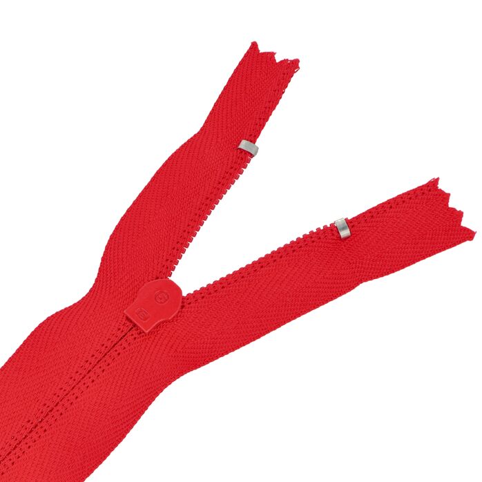 Zamek błyskawiczny #5 nierozdzielczy 14cm kolor czerwony
