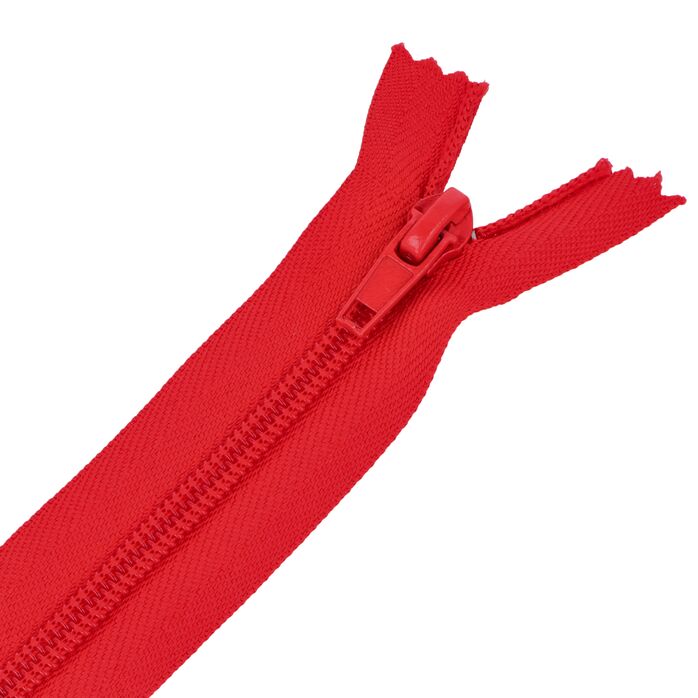 Zamek błyskawiczny #5 nierozdzielczy 14cm kolor czerwony