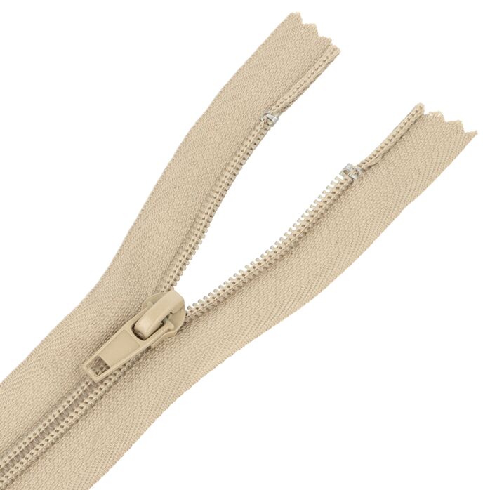 Zamek błyskawiczny #5 nierozdzielczy 12cm kolor beżowy