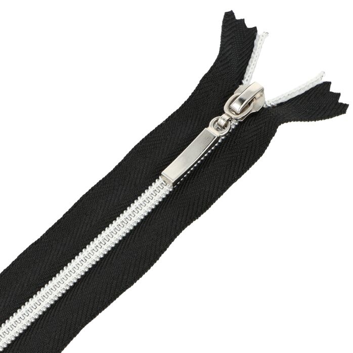 Zamek błyskawiczny #5 nierozdzielczy ozdobny 16cm kolor czarny