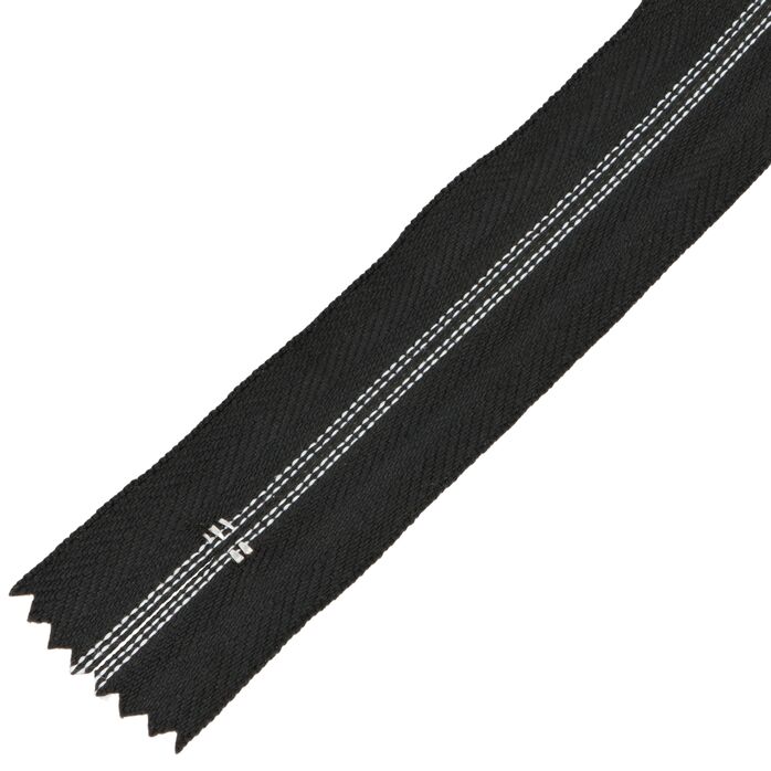Zamek błyskawiczny #5 nierozdzielczy ozdobny 16cm kolor czarny
