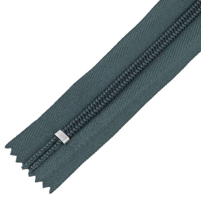 Zamek błyskawiczny #5 nierozdzielczy 12cm kolor szary