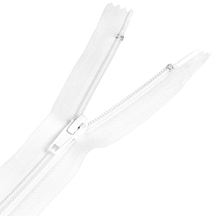 Zamek błyskawiczny #5 nierozdzielczy 14cm kolor biały